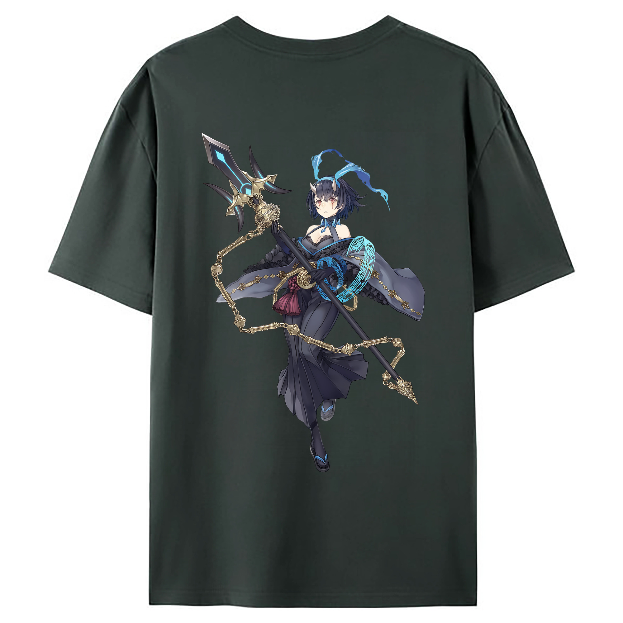 （画像用） 転スラ Regarding Reincarnated to Slime 綿100％ メンズ半袖Tシャツ（バックプリント） 通気性